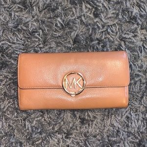 Brown and Gold Michael Kors Wallet